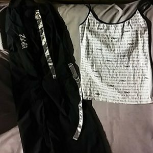 Zumba cargo pants and strappy tank
